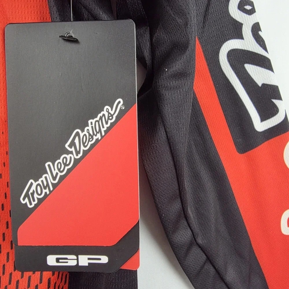 Troy Lee Designs GP Jersey Icon Black Orange White Small Motocross MTB NWT